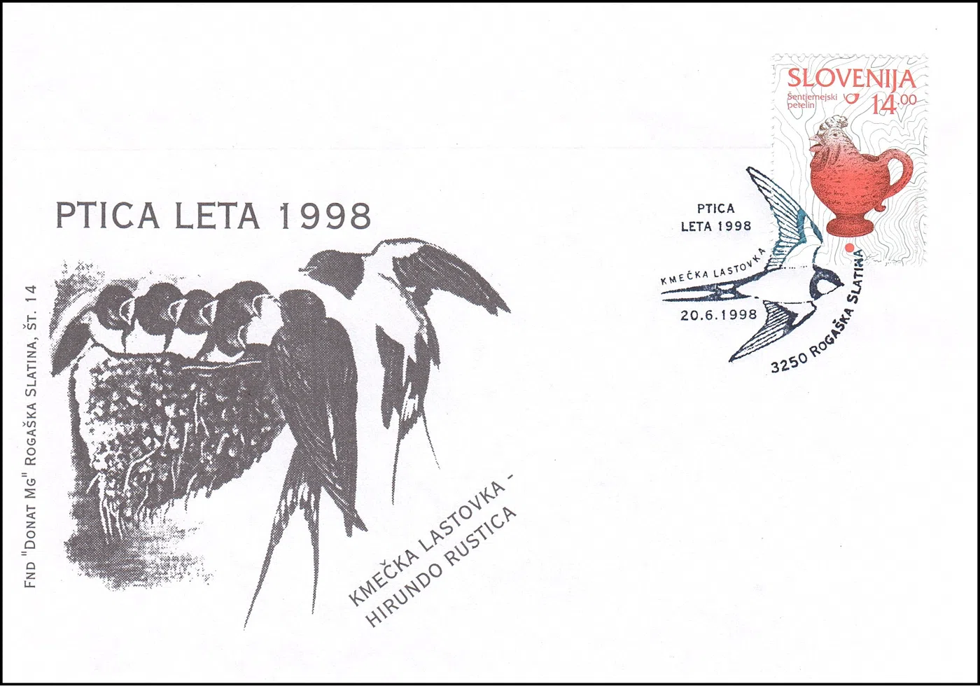 PTICA LETA 1998 - KMEČKA LASTOVKA